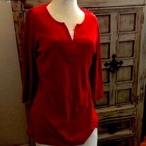 Red Karen Scott Top
